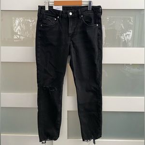 H&M Skinny Black Ankle Jeans Size 10